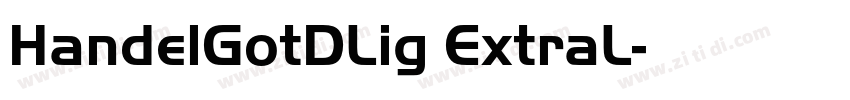 HandelGotDLig ExtraL字体转换